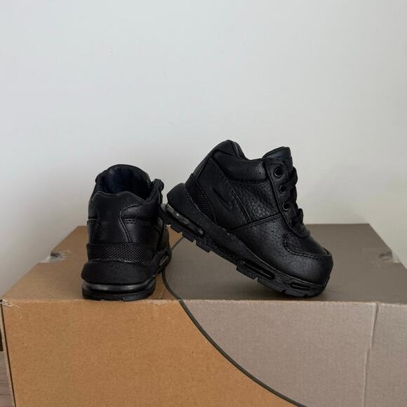 Nike Air Max Goadome ‘Triple Black’ Toddler Leather Boots - Size 5 C - Picture 6 of 11